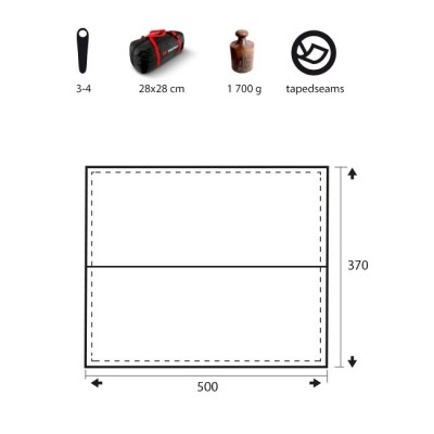 Палатка Trimm Shelters TRACE XL, оливковый 3+1, 50938