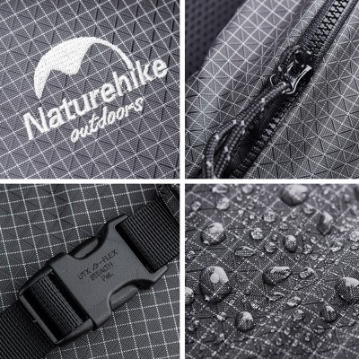 Рюкзак Naturehike Rock Series NH19BP095 60L+5L с рамой, dyneema,  черный, 6927595761649