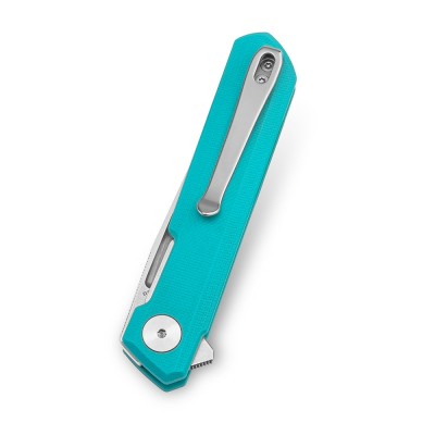 Нож Bestechman Mini Dundee сталь D2, рукоять G10 голубая