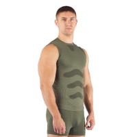 Майка  мужская Achile/ кор. рукав/ синтетика/ зеленый/ S-M, Achile6262SM