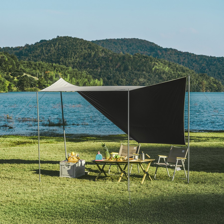 Палатка Naturehike Ango Automatic CNK2550WS010 трёхместная, малая, c навесом, бежевая с коричневым