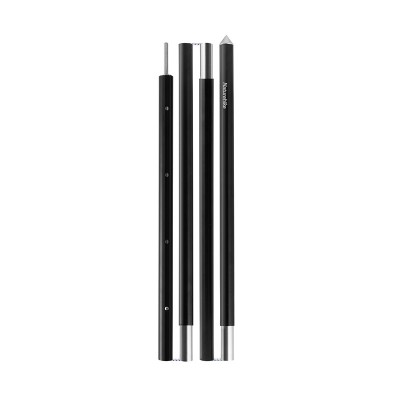 Стойки для тента Naturehike NH22PJ040 алюминиевый сплав 1,7-2.0 м, 4 секции (2шт), цвет черный, 6927595708712