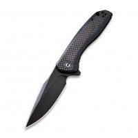 Складной нож CIVIVI Baklash 9Cr18MoV Steel Black Stonewashed Handle G10 Black Carbon Складной нож CIVIVI Baklash 9Cr18MoV Steel Black Stonewashed Handle G10 Black Carbon