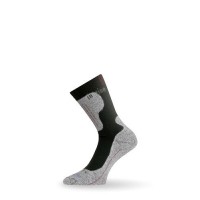 Носки Lasting ILB 900, coolmax+nylon, серые с черными вставками, размер S , ILB900-S