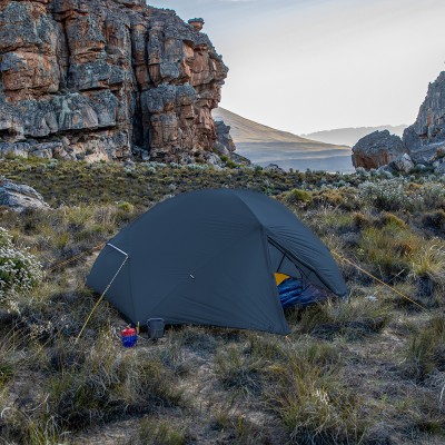 Палатка Naturehike Mongar NH19M002-J 210T двухместная сверхлегкая , синяя Phantom Blue, 6975641882596