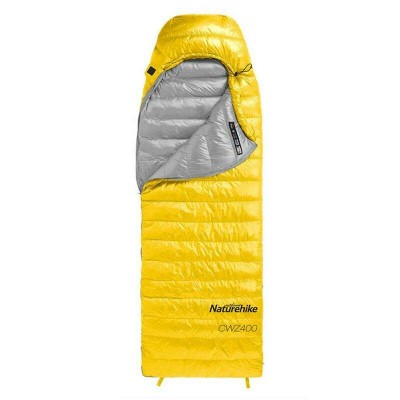 Мешок спальный  Naturehike CWZ400 NH19W400-Z с пуховым конвертом  L желтый, молния слева, 6927595765364L Мешок спальный  Naturehike CWZ400 NH19W400-Z с пуховым конвертом  L желтый, молния слева, 6927595765364L