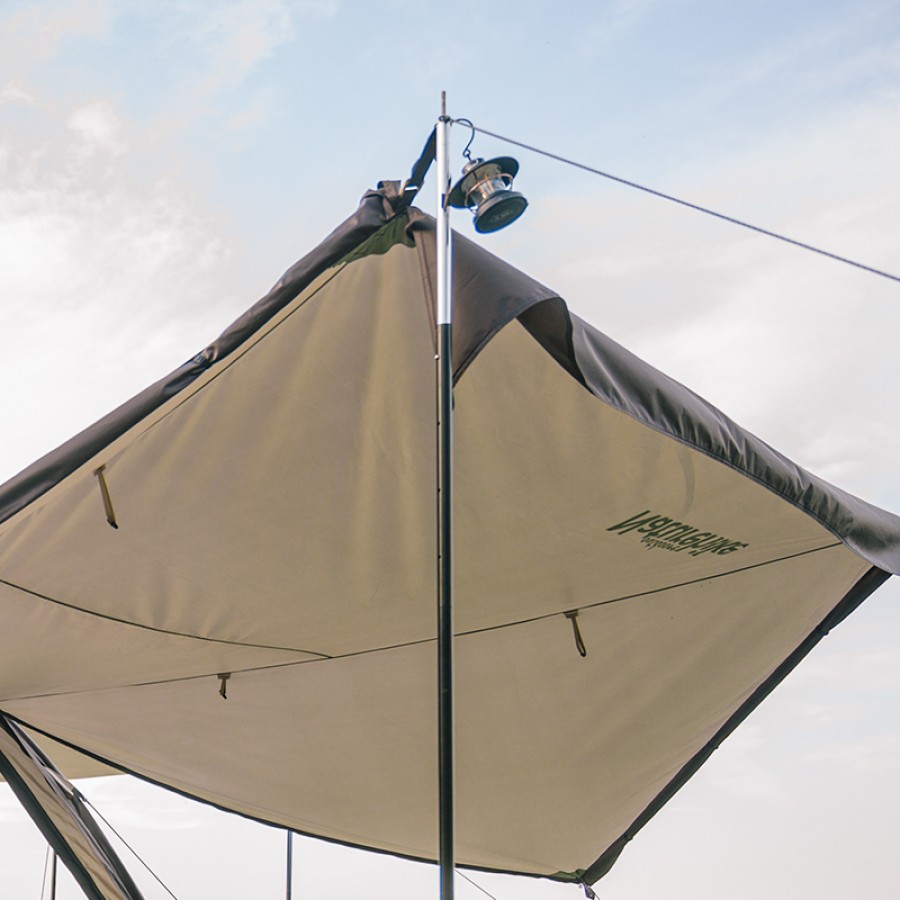 Стойки для тента Naturehike NH22PJ040 алюминиевый сплав 1,7-2.0 м, 4 секции (2шт), цвет черный, 6927595708712