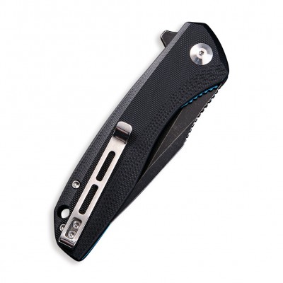 Складной нож CIVIVI Baklash 9Cr18MoV Steel Black Stonewashed Handle G10 Black