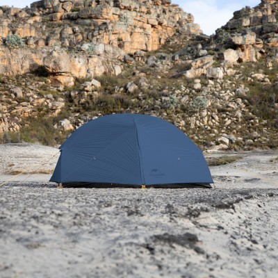 Палатка Naturehike Mongar NH19M002-J 210T двухместная сверхлегкая , синяя Phantom Blue, 6975641882596