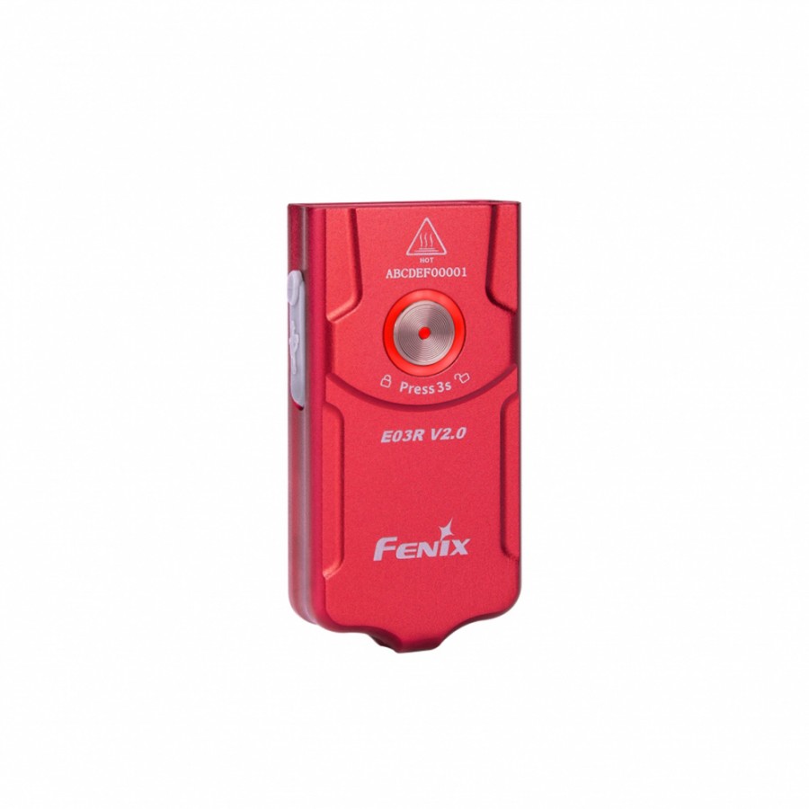 Фонарь-брелок Fenix E03R EDC V2.0 красный