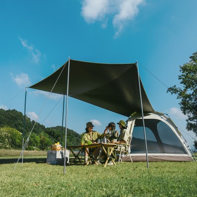 Палатка Naturehike Ango Automatic CNK2550WS010 трёхместная, большая, c навесом, светло-серая с серым Палатка Naturehike Ango Automatic CNK2550WS010 трёхместная, большая, c навесом, светло-серая с серым