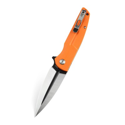 Нож Bestech Fin сталь 14C28N, рукоять G10 оранжевая