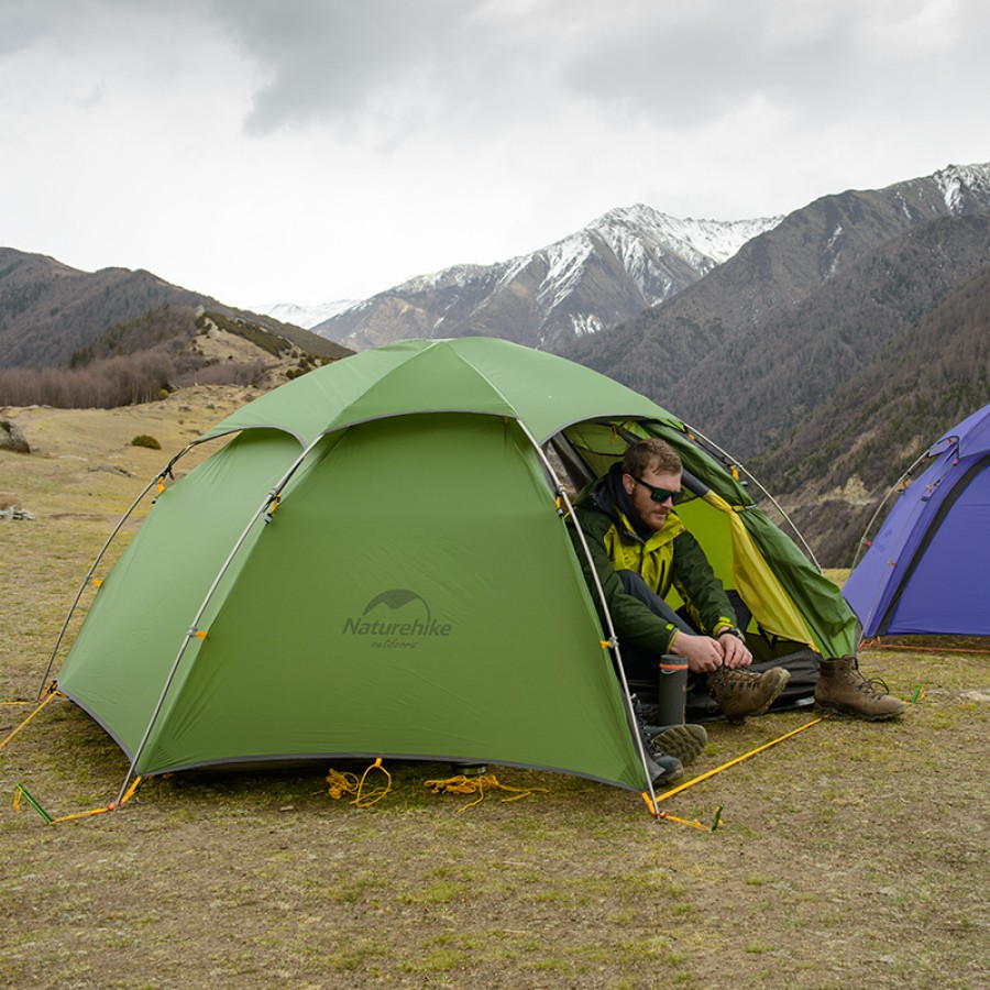 Палатка Naturehike Сloud Peak NH17K240-Y 20D двухместная, зеленая