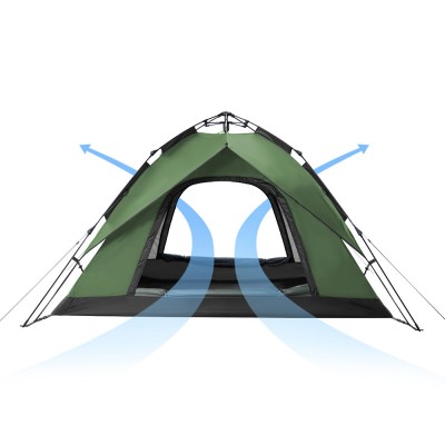 Палатка Naturehike автоматическая NH21ZP008, трехместная, зеленая, 6976023922336