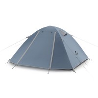 Палатка Naturehike P-Series NH18Z033-P 210T/65D, трехместная, серо-голубая, 6927595783634