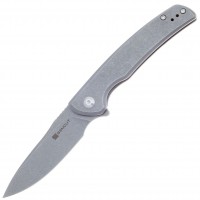 Складной нож SENCUT Tynan 10Cr15CoMoV Steel Gray Stonewashed Handle Stainless Gray Складной нож SENCUT Tynan 10Cr15CoMoV Steel Gray Stonewashed Handle Stainless Gray