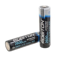 Аккумулятор 18650 Robiton 2.6/Li18650 (Samsung ICR18650) 2600мАч с защитой PK1, 12383 Аккумулятор 18650 Robiton 2.6/Li18650 (Samsung ICR18650) 2600мАч с защитой PK1, 12383
