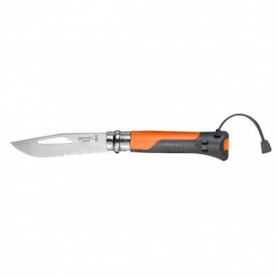 Нож Opinel №8 Outdoor, оранжевый, блистер, 002141