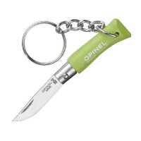Нож-брелок Opinel №2, нержавеющая сталь, зеленый, 002050