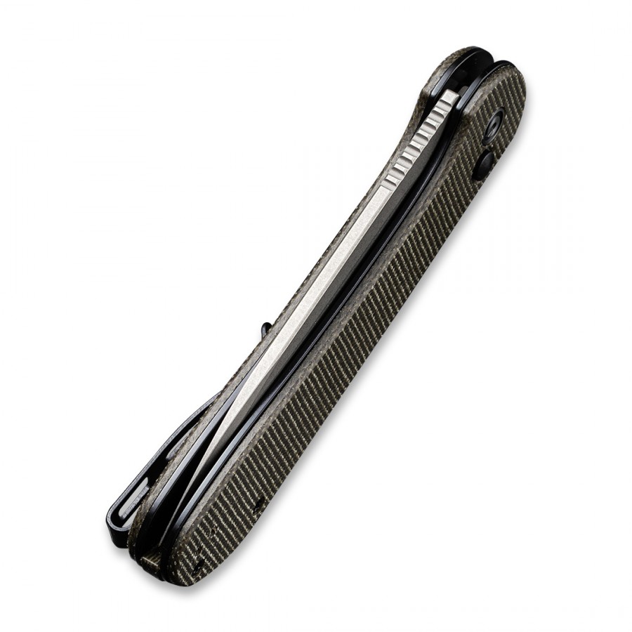 Складной нож CIVIVI Button Lock Elementum 14C28N Steel Gray Stonewashed Handle G10 Gray Stonewashed