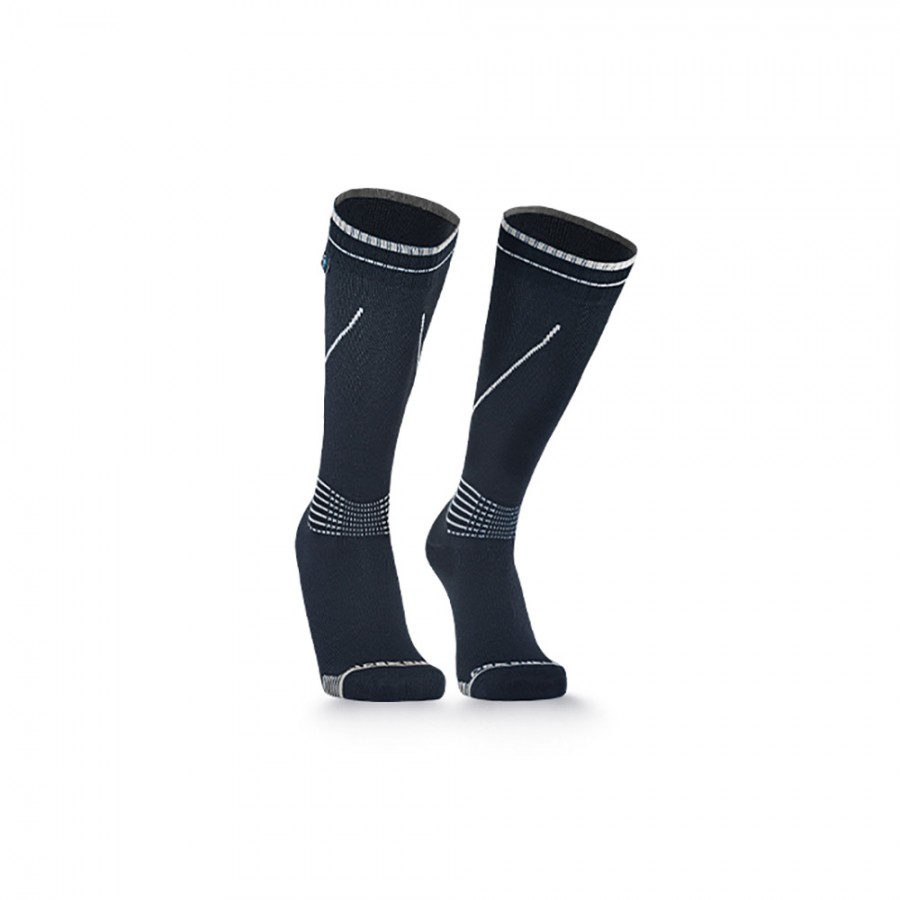 Водонепроницаемые носки Dexshell Longlite Socks черный/серый S (36-38)