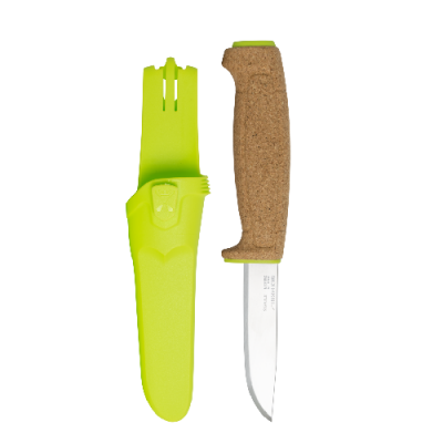 Нож Morakniv Floating Knife (S) Lime, нержавеющая сталь, пробковая ручка, зеленый, 13686 Нож Morakniv Floating Knife (S) Lime, нержавеющая сталь, пробковая ручка, зеленый, 13686