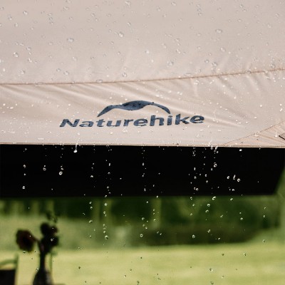 Тент Naturehike Yunxiao Canopy Lite CNK2350WS015, 150D, 500-390*380 см для кемпинга, светло-коричневый (с двумя стойками), 6976023926334
