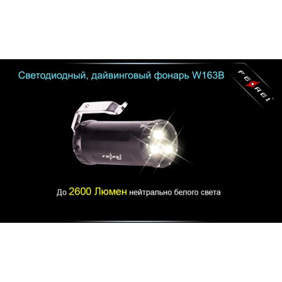 Фонарь для дайвинга Ferei W163B CREE XM-L2 (теплый свет диода)