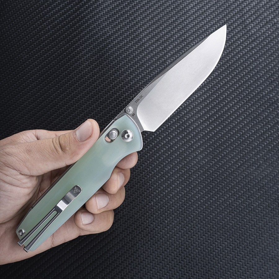 Нож складной SRM Terrier 258L-GC нефритовый