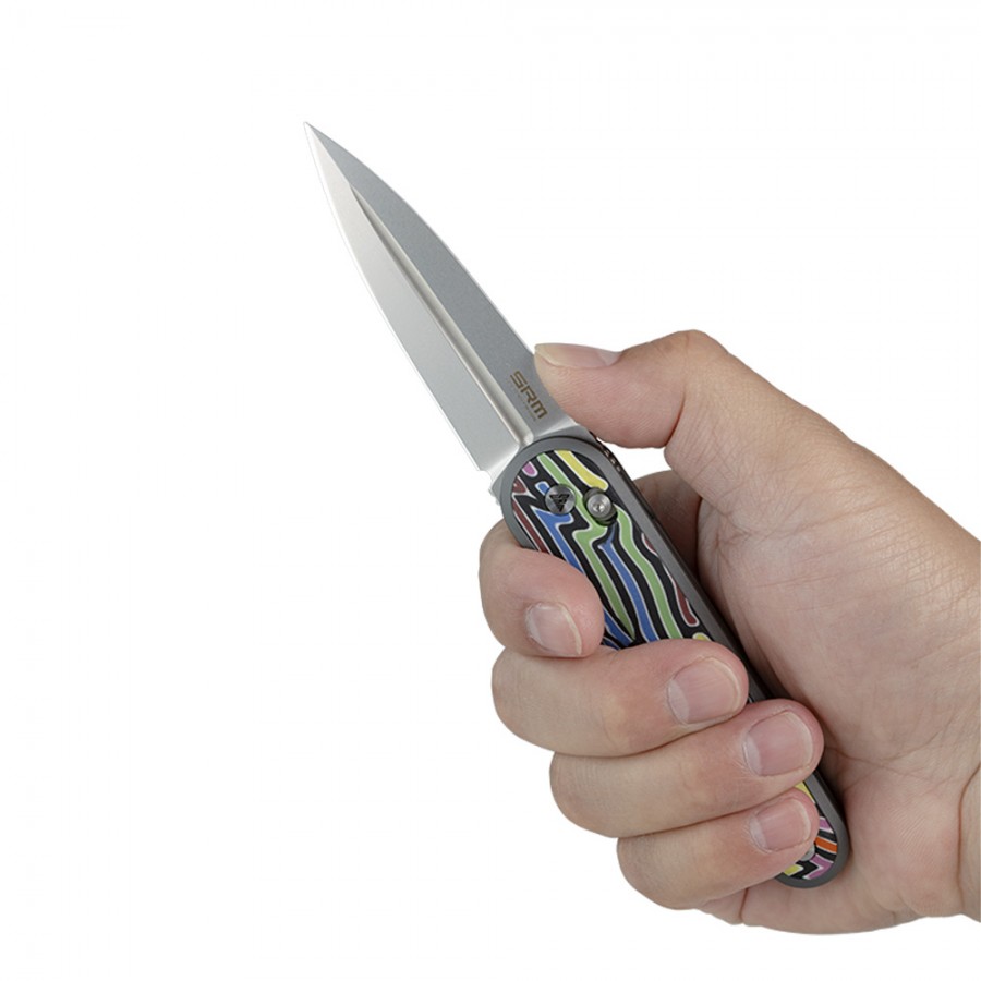 Нож складной SRM Twin 251MB-GX радужный