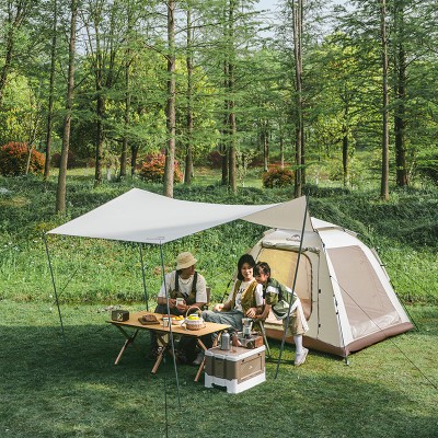 Палатка Naturehike Ango Picnic CNK2450WS021 трёхместная c навесом бежевая c черным Палатка Naturehike Ango Picnic CNK2450WS021 трёхместная c навесом бежевая c черным