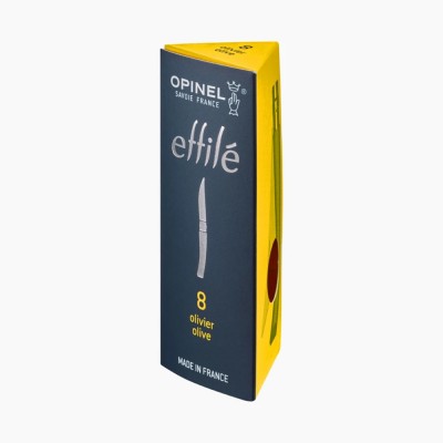 Нож филейный Opinel №8, нержавеющая сталь, рукоять оливковое дерево