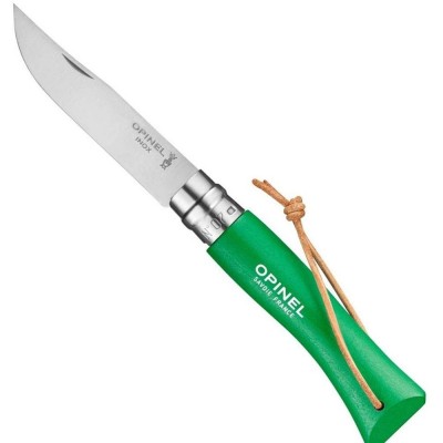 Нож Opinel №7 Trekking нержавеющая сталь, зеленый, 002210