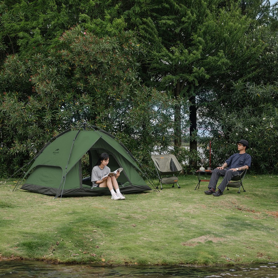 Палатка Naturehike автоматическая NH21ZP008, трехместная, зеленая, 6976023922336