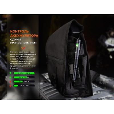 Тактическая ручка Fenix T6 черная, T6-Black