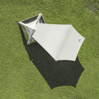 Палатка Naturehike Ango Automatic CNK2550WS010 трёхместная, малая, c навесом, бежевая с коричневым