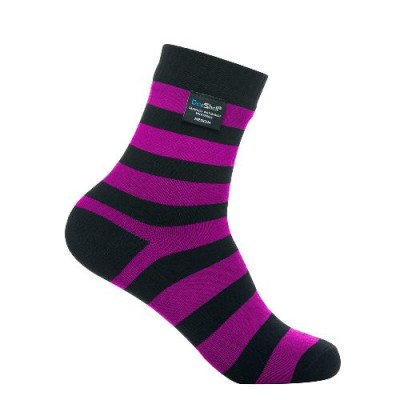 Водонепроницаемые носки DexShell Ultralite Bamboo Black-Pink S (36-38), DS643PS