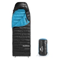 Мешок спальный Naturehike CW400 NH18C400-D с утиным пухом, размер M, черный Мешок спальный Naturehike CW400 NH18C400-D с утиным пухом, размер M, черный
