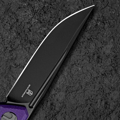 Нож Bestechman Mini Dundee сталь D2, рукоять G10 фиолетовая