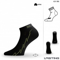 Носки Lasting ACH 986 cotton+polyamide, черный с желтой полоской, размер M , ACH986M Носки Lasting ACH 986 cotton+polyamide, черный с желтой полоской, размер M , ACH986M