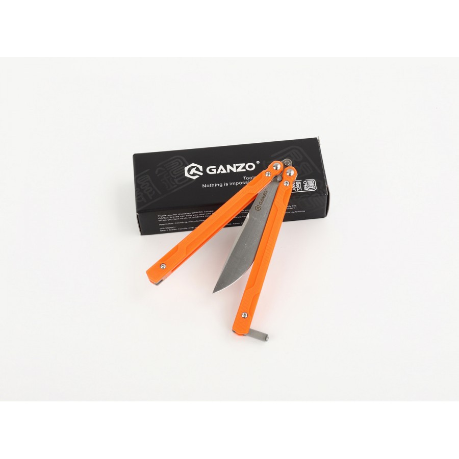 Нож-бабочка Ganzo G766-OR, оранжевый
