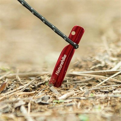 Колышки Naturehike NH17D024-D спиральный алюминиевый 15см  S (8шт) красный, 6927595723333