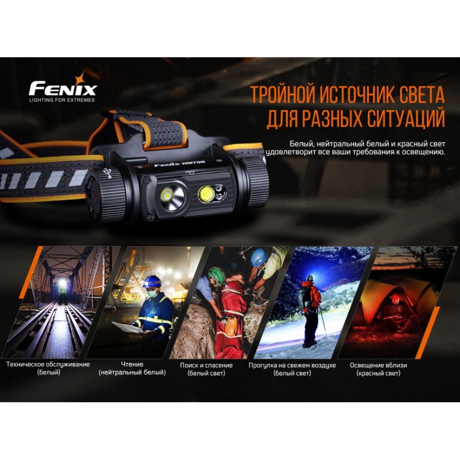 Набор Fenix HM70R + E-LITE, HM70RE-LITE