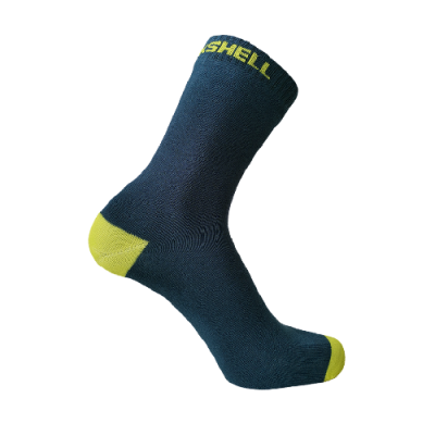 Водонепроницаемые носки DexShell Ultra Thin Crew XL (47-49), синий/желтый, DS683NLXL