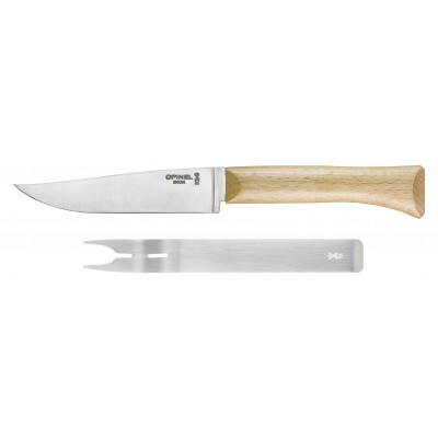 Набор ножей для резки сыра Opinel Cheese set (нож+ вилка), дерев. рукоять, нерж, сталь, кор. 001834