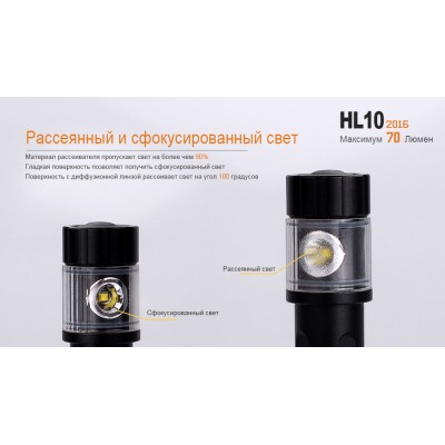 Налобный фонарь Fenix HL10bk2016