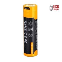 Аккумулятор 18650 Fenix 3500U mAh с разъемом для USB, ARB-L18-3500U Аккумулятор 18650 Fenix 3500U mAh с разъемом для USB, ARB-L18-3500U