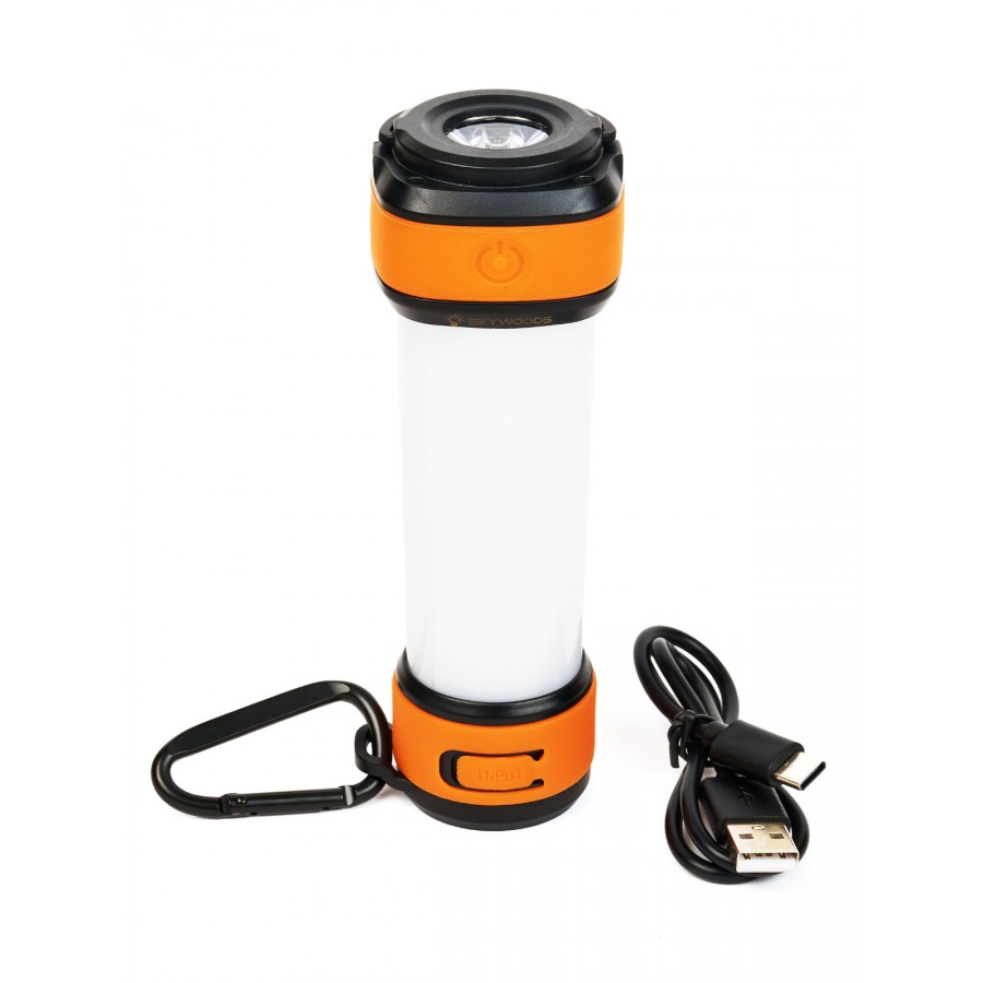 Кемпинговый фонарь SKYWOODS ELF, 500 люмен, 5 режимов, Power Bank, 10 часов работы