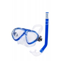 Набор детский Wavi маска FRANCY и трубка TORNADO цвет голубой