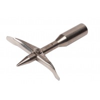 Наконечник короткий из нерж. стали с 2 - мя короткими флажками